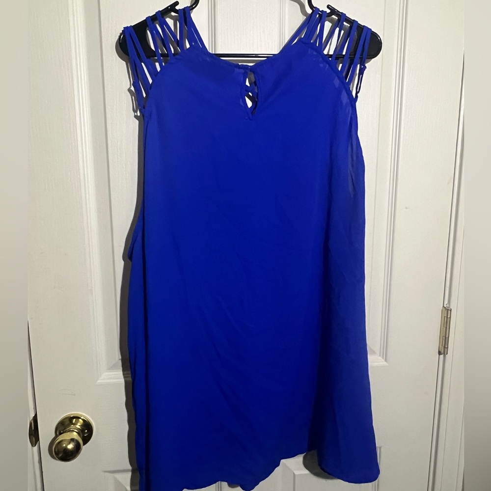 Blue Torrid Strappy Sleveless Blouse 4